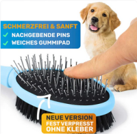 BluePet Doppeldecker Bürste für Hunde und Katzen