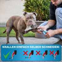 BluePet KrallenSchön - größenverstellbare Krallenschere für große und kleine Hunde & Katzen