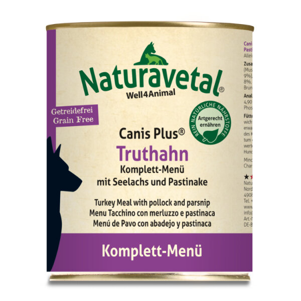 Canis Plus® Truthahn Komplett-Menü 800 g