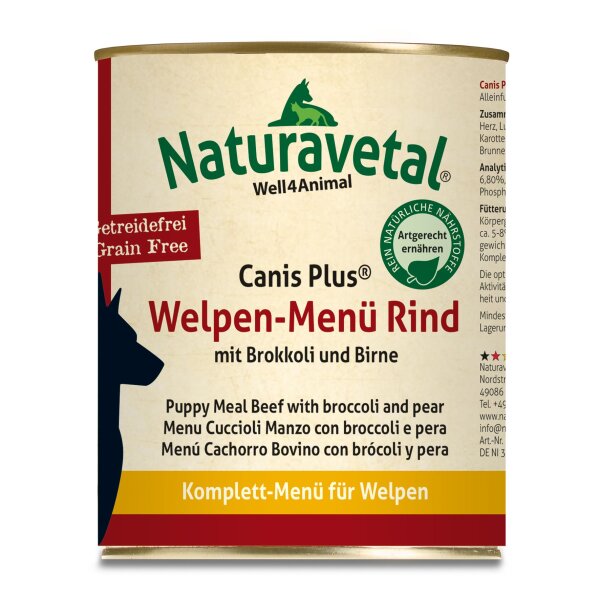 Canis Plus® Welpen-Menü Rind 800 g
