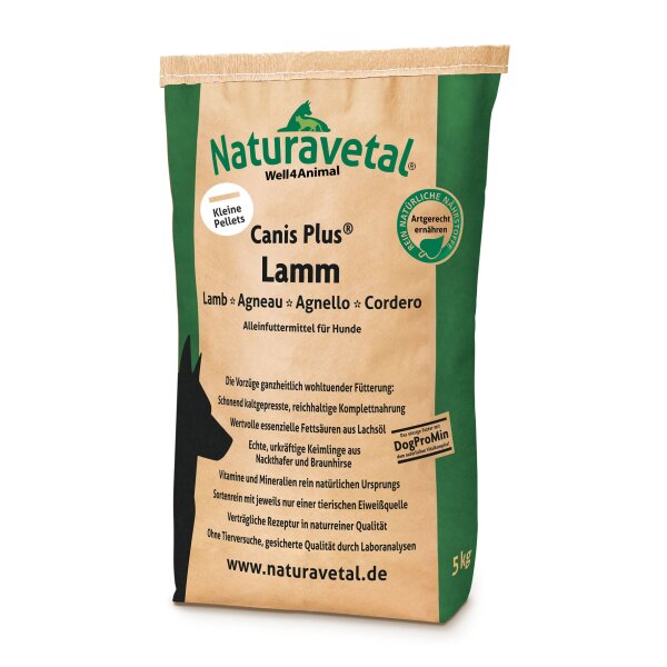 Canis Plus® Lamm - kleinere Pellets 5 Kg