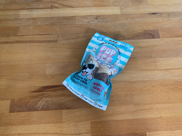 Pup Ice Waffle Cones Erdnussbutter und Vanille