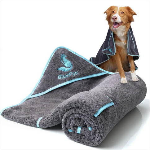 BluePet Hundehandtuch "extrem saugstark" - Mikrofaser 100x60 cm