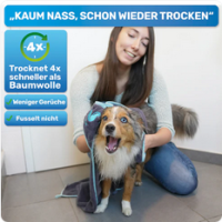 BluePet Hundehandtuch "extrem saugstark" -...