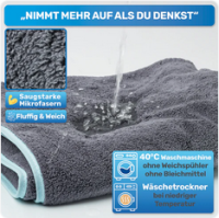 BluePet Hundehandtuch "extrem saugstark" - Mikrofaser 100x60 cm