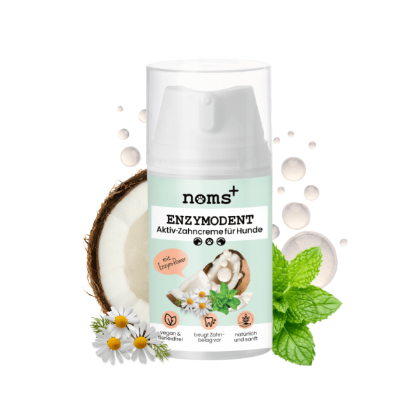 Noms+ Enzymodent: Enzymatische Zahnpasta für Hunde