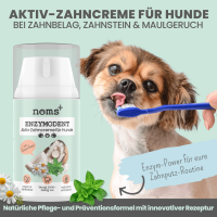 Noms+ Enzymodent: Enzymatische Zahnpasta für Hunde