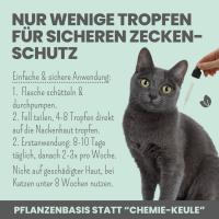 Noms+ Zpot-on für Katzen gegen Zecken, Flöhe, Milben & Mücken