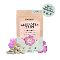 Noms+ Zistrosen Tabs - 100% natürliches Zistrosen-Leckerli für Wald- & Wiesenspaziergänge