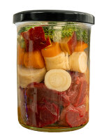 Fidelis Pferd mit Süßkartoffel, Karotte und Blaubeeren im Glas 400 g