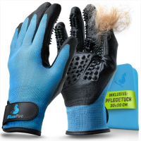 BluePet Fellpflege Handschuhe für Hunde, Katzen...
