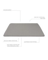 Kühlmatte Paikka weich S 80 cm taupe