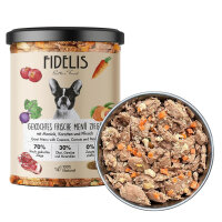 Fidelis Ziege mit Karotte, Rote Beete und Pfirsich im...