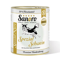 Sanoro Spezial Menü Schwein mit Zucchini, Naturreis...