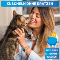 BluePet KrallenSchön - Krallenschere für kleine Hunde und Katzen inklusive Nagelfeile
